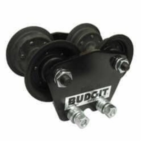 Budgit Hoists Plain Push Trolley, Rigid Suspension, 1 Ton, Fits Beam Flange Width, 712 To 9, Cm, Mfr#: 905405W1